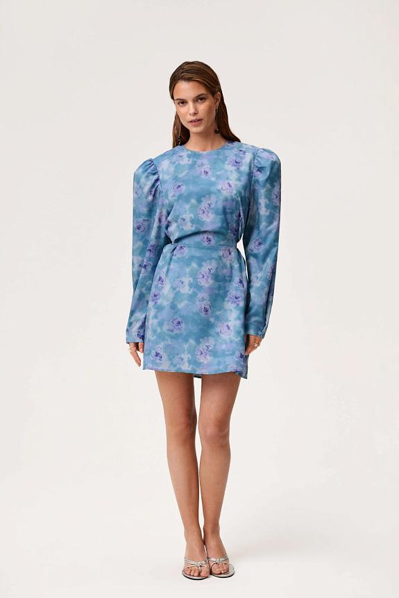 Adoore Cannes Mini Dress Dusty Blue